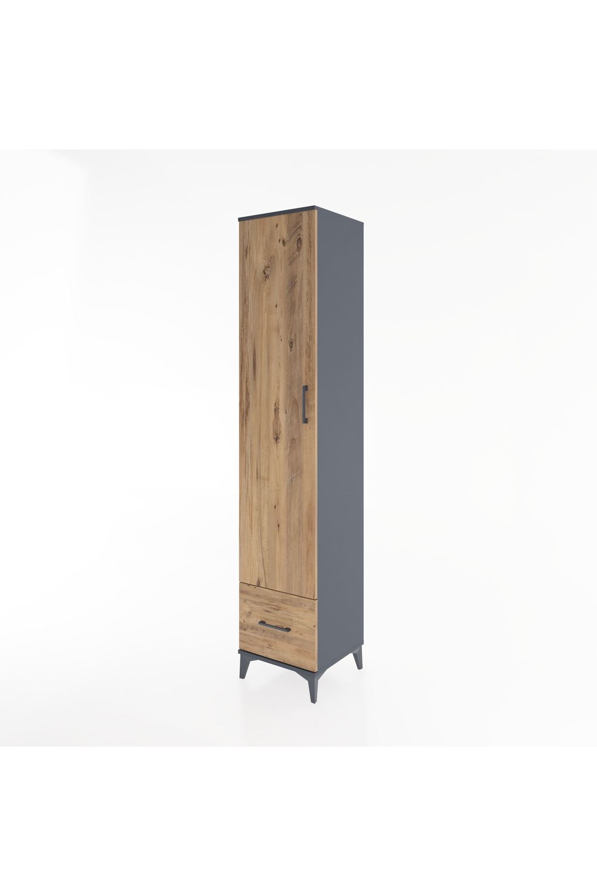 Hyperion Dolap 5 Raflı Tek Çekmeceli Tek Kapaklı 44x44x221 - S61M013V6B