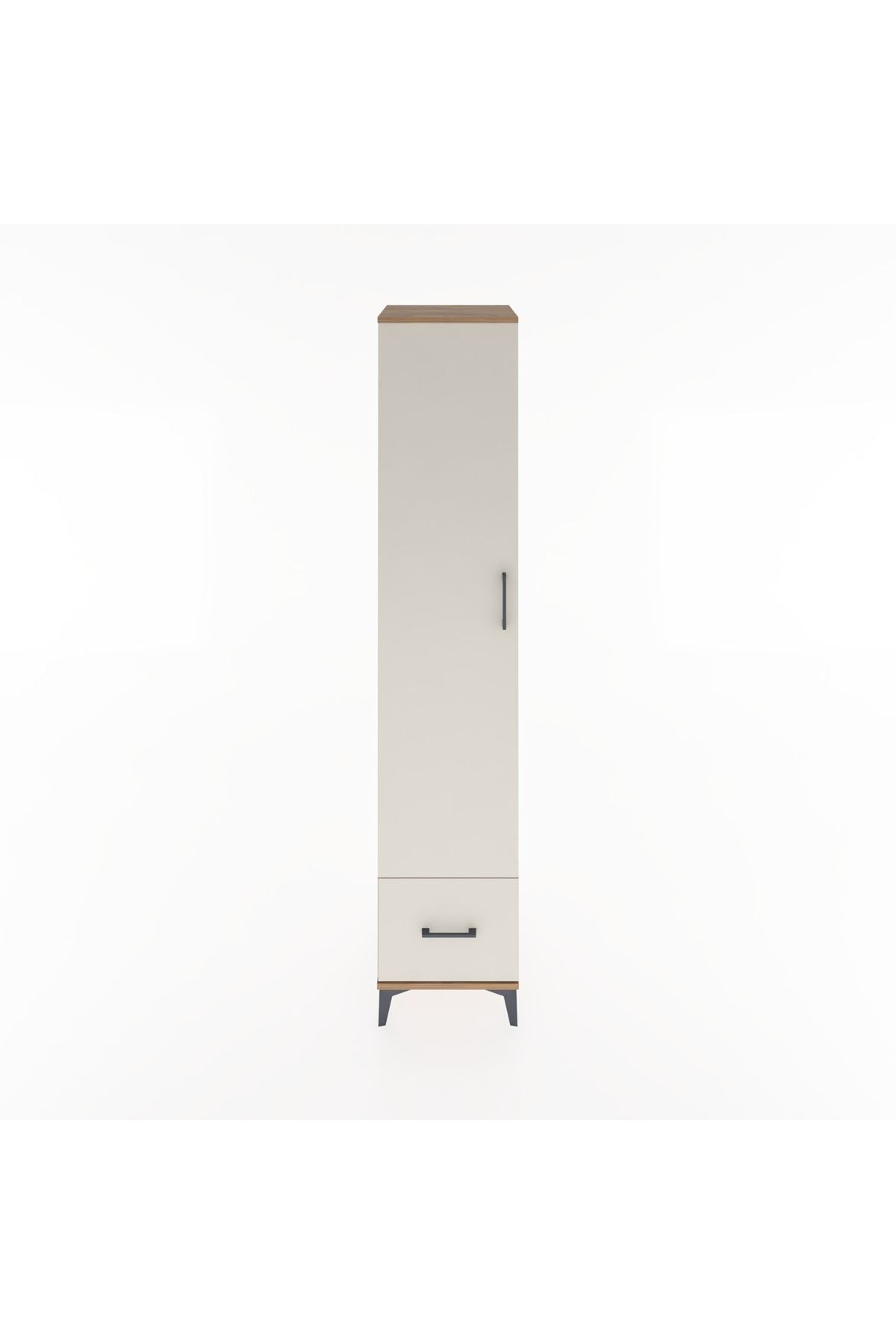 Hyperion Dolap 5 Raflı Tek Çekmeceli Tek Kapaklı 44x44x221 Çam-Aytaşı