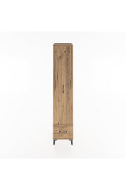 Hyperion Dolap 5 Raflı Tek Çekmeceli Tek Kapaklı 44x44x221 Çam-Çam