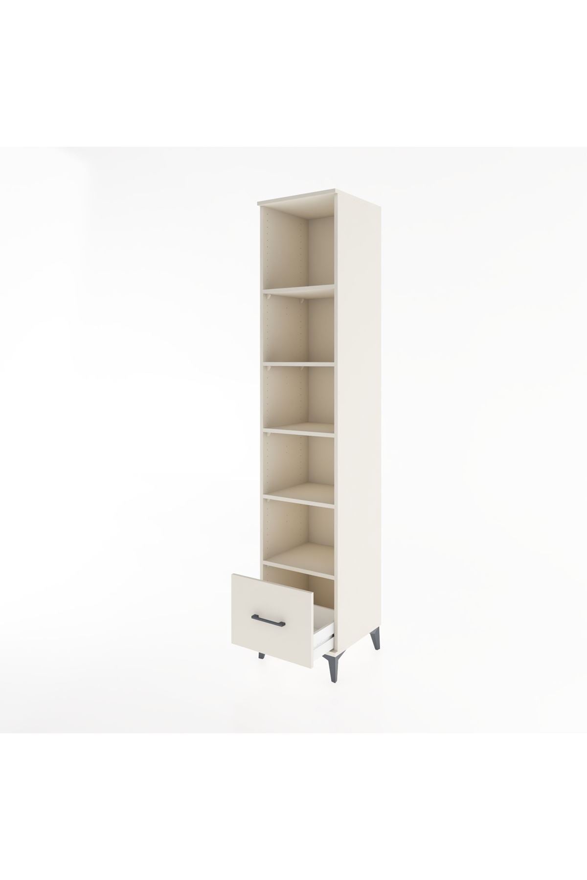 Hyperion Dolap 5 Raflı Tek Çekmeceli 44x44x221 Aytaşı-Aytaşı