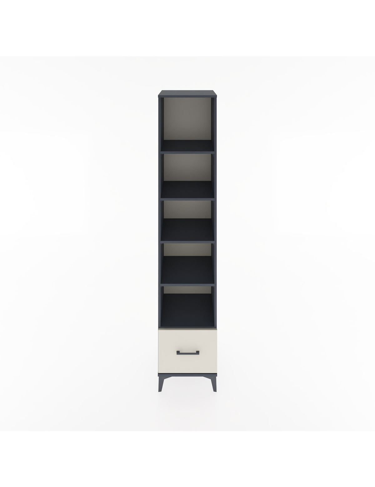 Hyperion Dolap 5 Raflı Tek Çekmeceli 44x44x221 Antrasit-Aytaşı