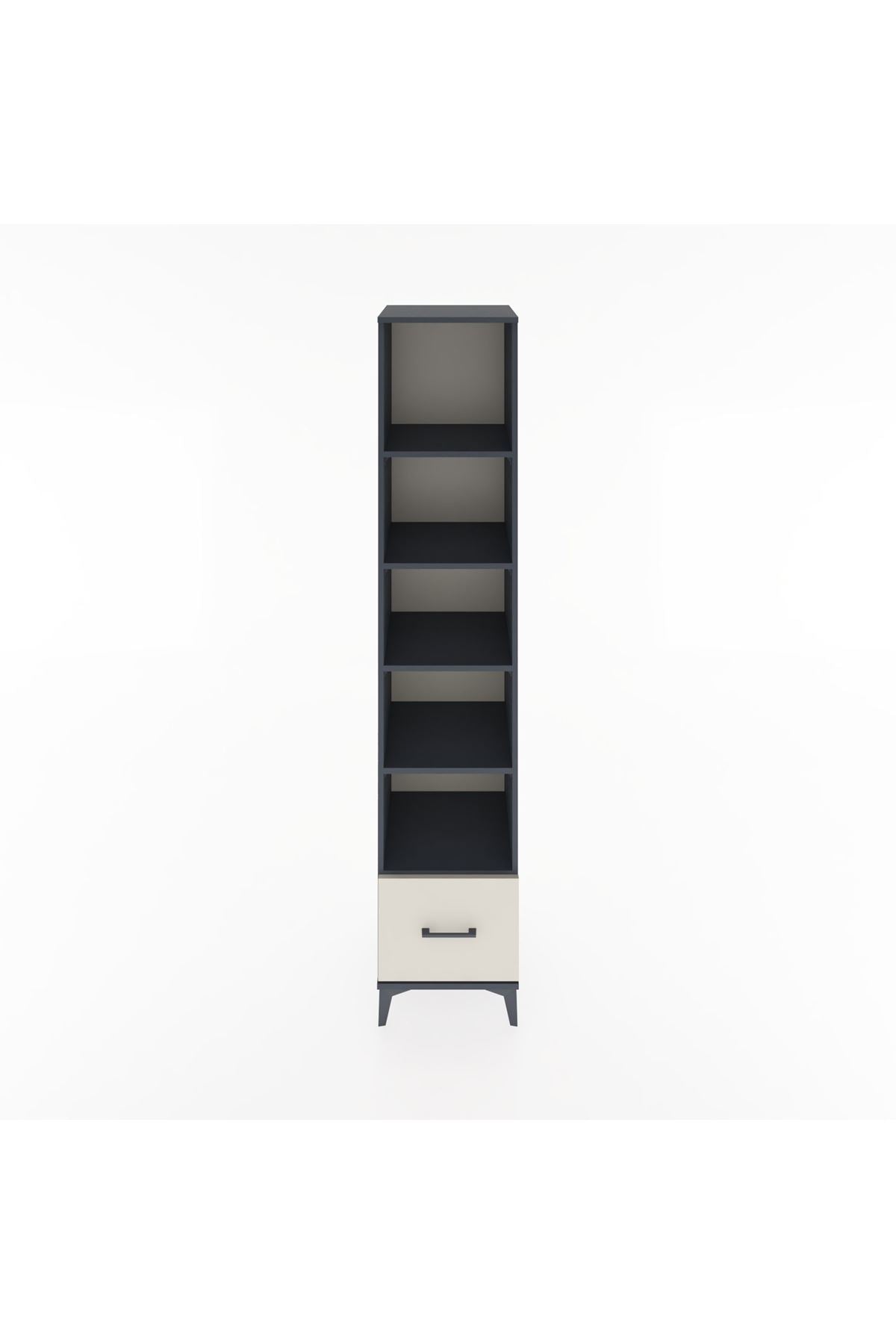 Hyperion Dolap 5 Raflı Tek Çekmeceli 44x44x221 Antrasit-Aytaşı