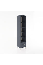 Hyperion Dolap 5 Raflı Tek Çekmeceli 44x44x221 Antrasit-Antrasit