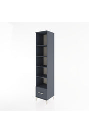 Hyperion Dolap 5 Raflı Tek Çekmeceli 44x44x221 Antrasit-Antrasit