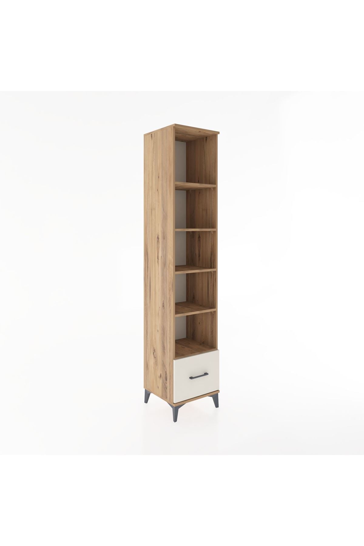 Hyperion Dolap 5 Raflı Tek Çekmeceli 44x44x221 Çam-Aytaşı