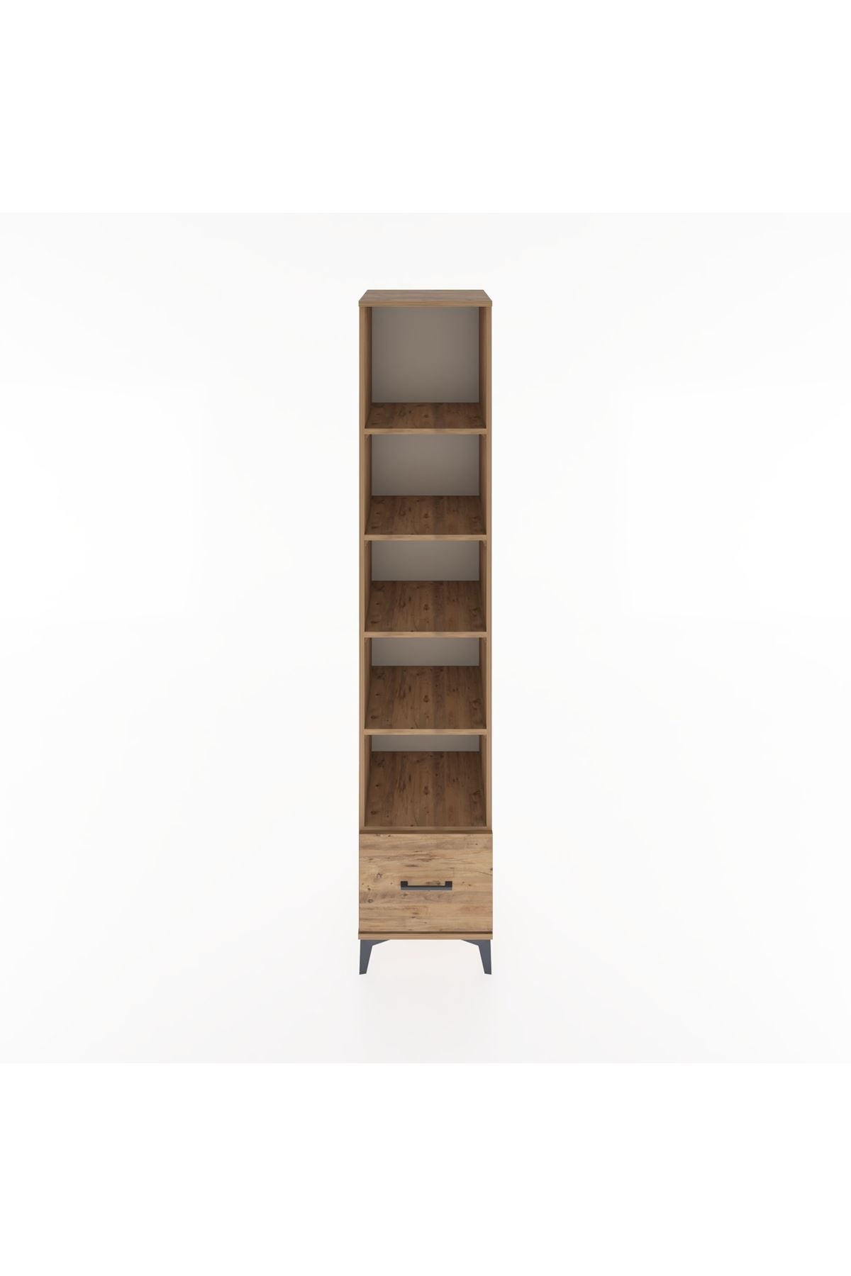 Hyperion Dolap 5 Raflı Tek Çekmeceli 44x44x221 Çam-Çam