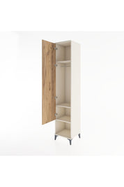 Hyperion Dolap 3 Raflı Tek Kapaklı Tek Askılı 44x44x221 Aytaşı-Çam