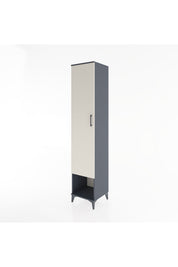 Hyperion Dolap 3 Raflı Tek Kapaklı Tek Askılı 44x44x221 Antrasit-Aytaşı