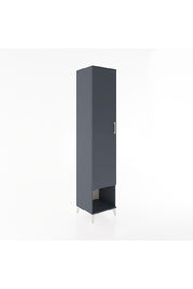 Hyperion Dolap 3 Raflı Tek Kapaklı Tek Askılı 44x44x221 Antrasit-Antrasit