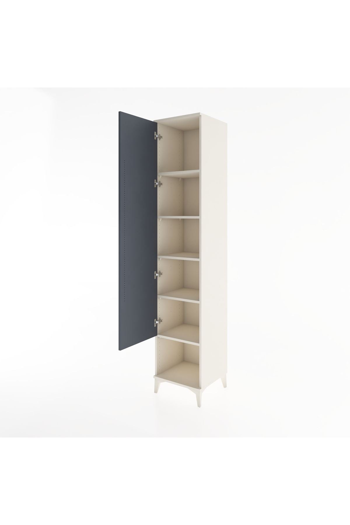 Hyperion Dolap 5 Raflı Tek Kapaklı 44x44x221 - S61M016V2B