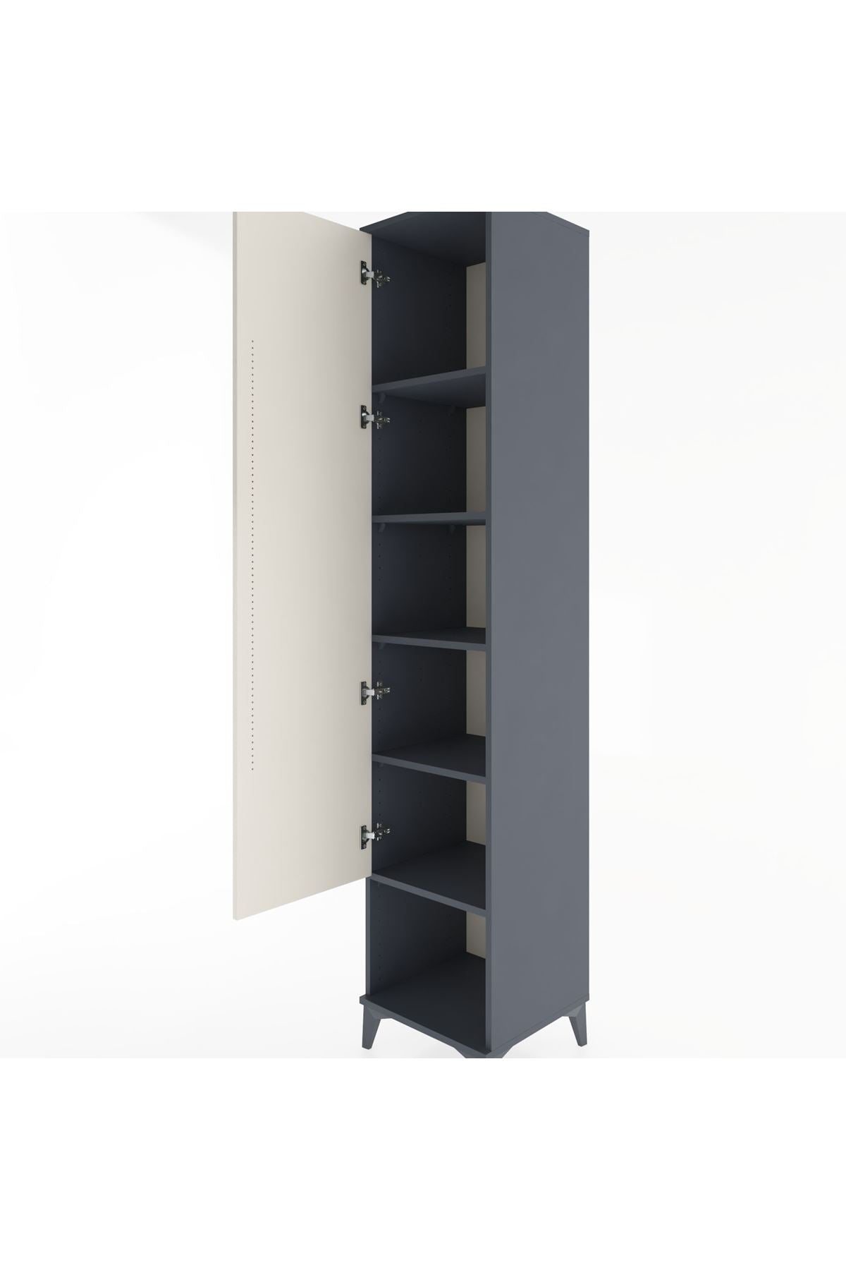 Hyperion Dolap 5 Raflı Tek Kapaklı 44x44x221 - S61M016V4B