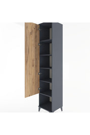 Hyperion Dolap 5 Raflı Tek Kapaklı 44x44x221 - S61M016V6B