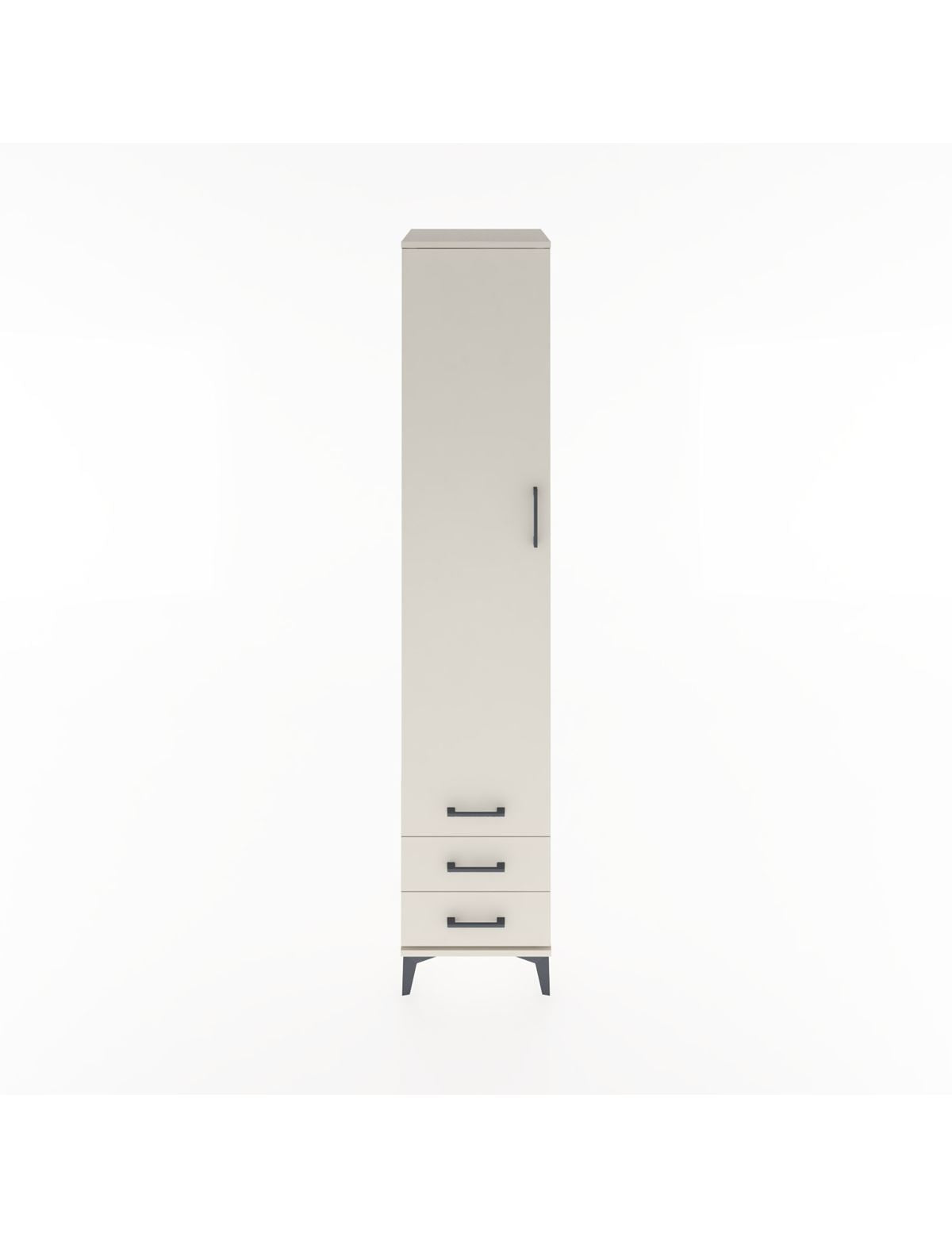 Hyperion Dolap 3 Raflı 3 Çekmeceli Tek Askılı 44x44x221 Aytaşı-Aytaşı