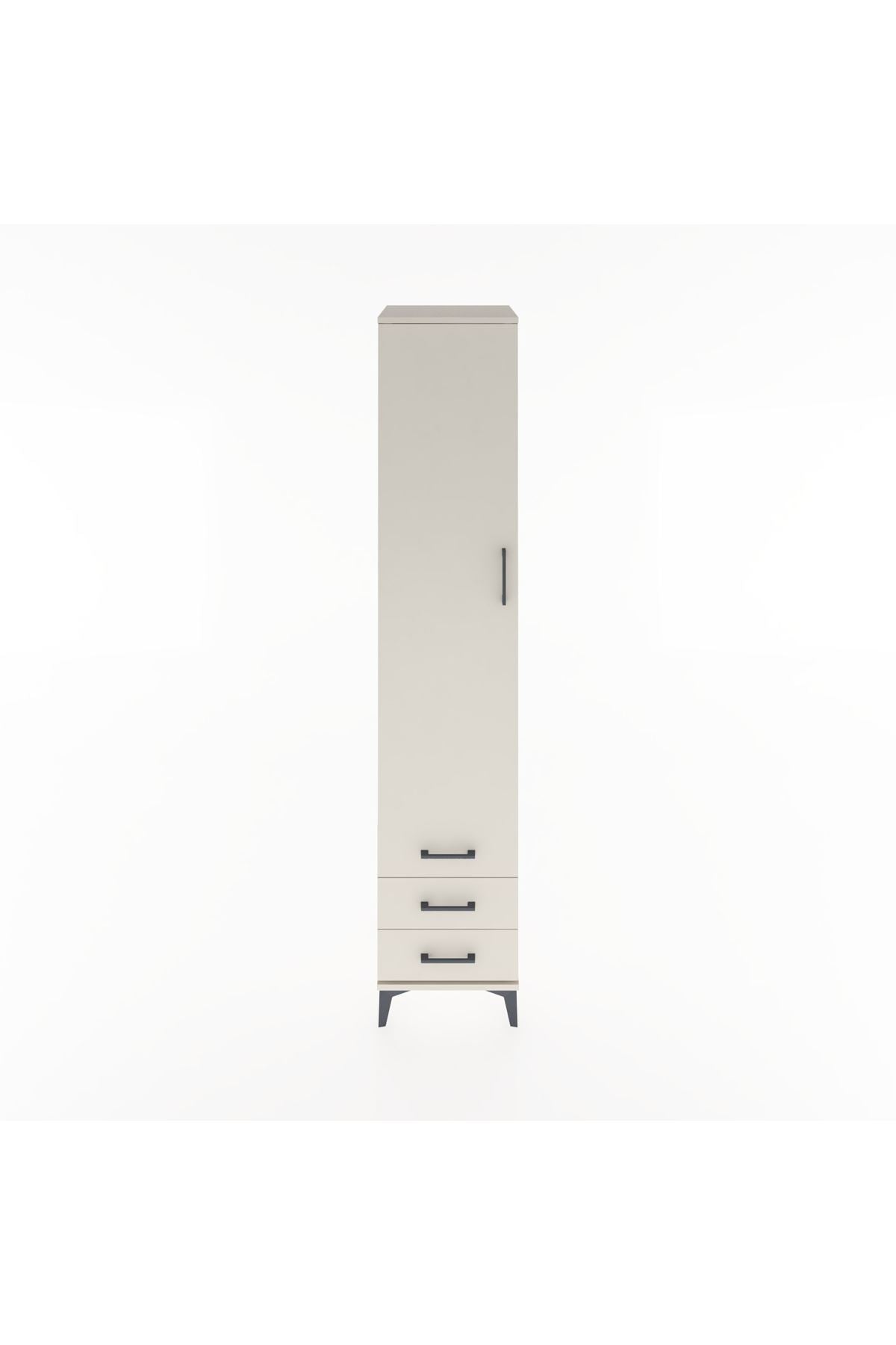 Hyperion Dolap 3 Raflı 3 Çekmeceli Tek Askılı 44x44x221 Aytaşı-Aytaşı