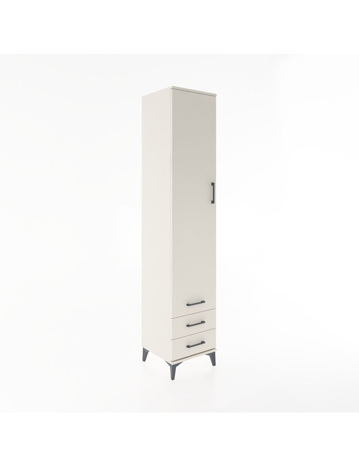 Hyperion Dolap 3 Raflı 3 Çekmeceli Tek Askılı 44x44x221 Aytaşı-Aytaşı