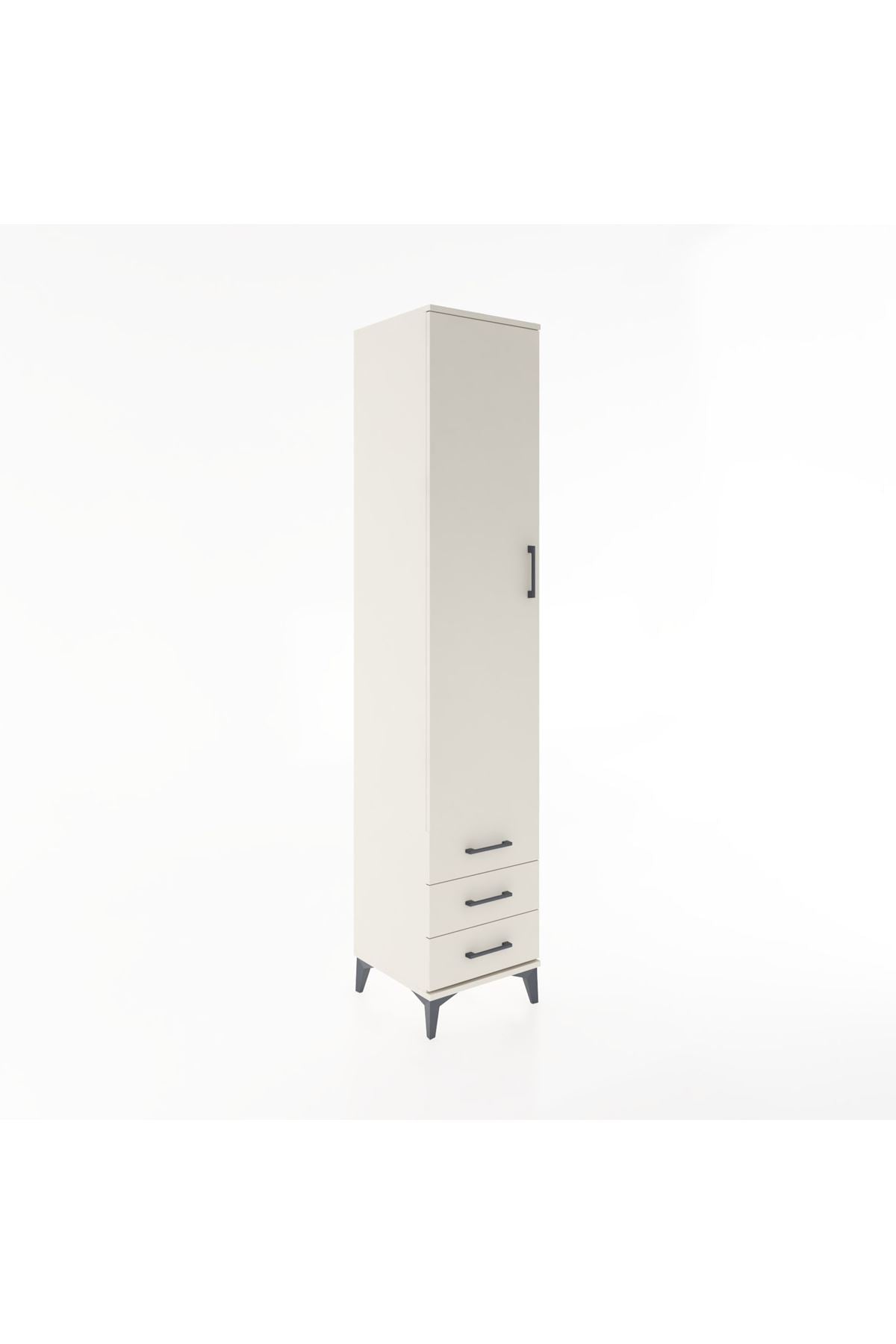 Hyperion Dolap 3 Raflı 3 Çekmeceli Tek Askılı 44x44x221 Aytaşı-Aytaşı