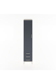 Hyperion Dolap 3 Raflı 3 Çekmeceli Tek Askılı 44x44x221 Aytaşı-Antrasit