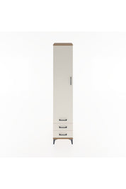Hyperion Dolap 3 Raflı 3 Çekmeceli Tek Askılı 44x44x221 Çam-Aytaşı