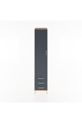 Hyperion Dolap 3 Raflı 3 Çekmeceli Tek Askılı 44x44x221