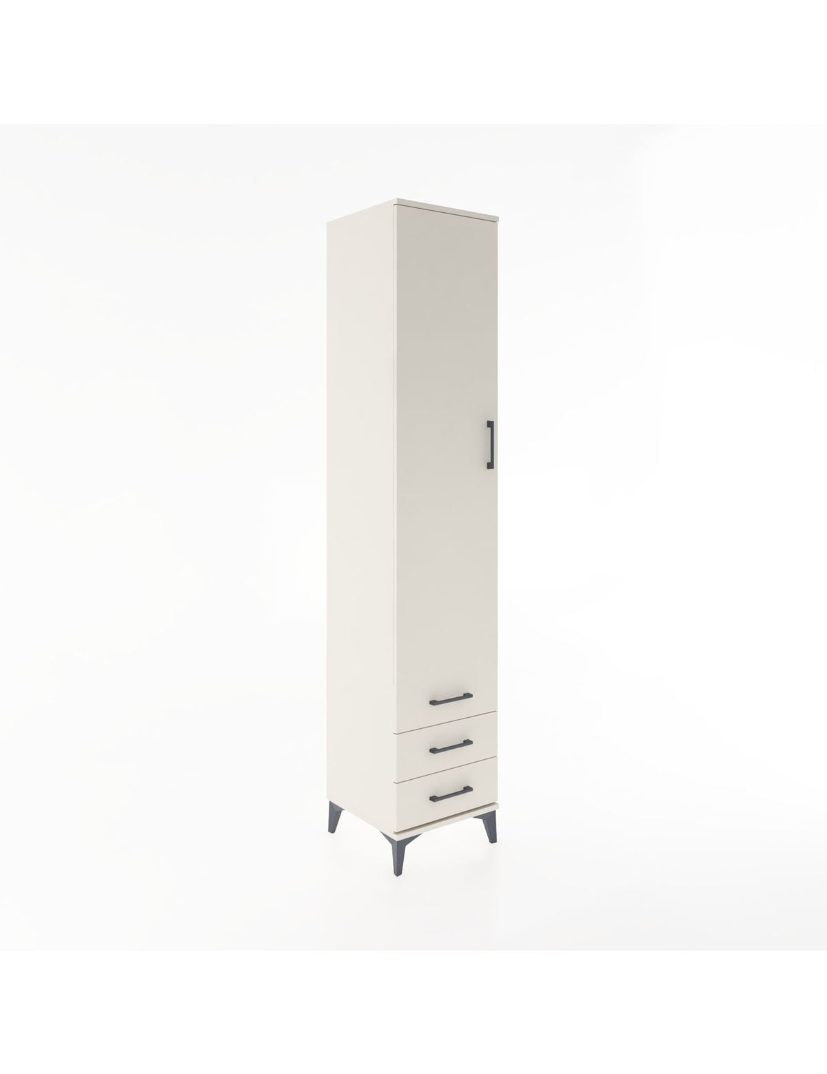 Hyperion Dolap 5 Raflı 3 Çekmeceli Tek Kapaklı 44x44x221 Aytaşı-Aytaşı