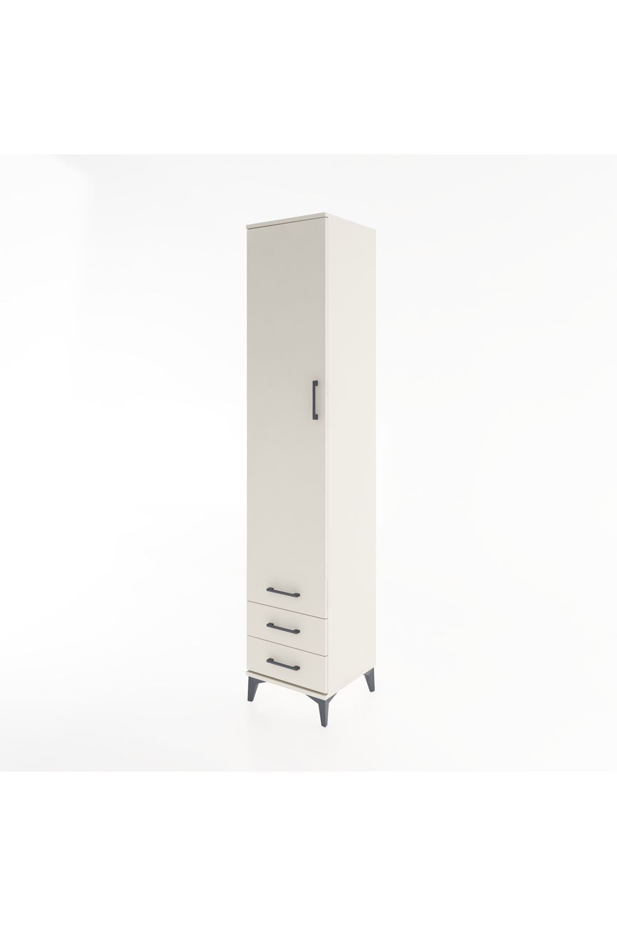 Hyperion Dolap 5 Raflı 3 Çekmeceli Tek Kapaklı 44x44x221 Aytaşı-Aytaşı