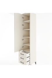 Hyperion Dolap 5 Raflı 3 Çekmeceli Tek Kapaklı 44x44x221 Aytaşı-Aytaşı