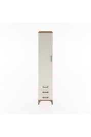 Hyperion Dolap 5 Raflı 3 Çekmeceli Tek Kapaklı 44x44x221 Çam-Aytaşı