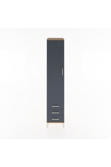 Hyperion Dolap 5 Raflı 3 Çekmeceli Tek Kapaklı 44x44x221