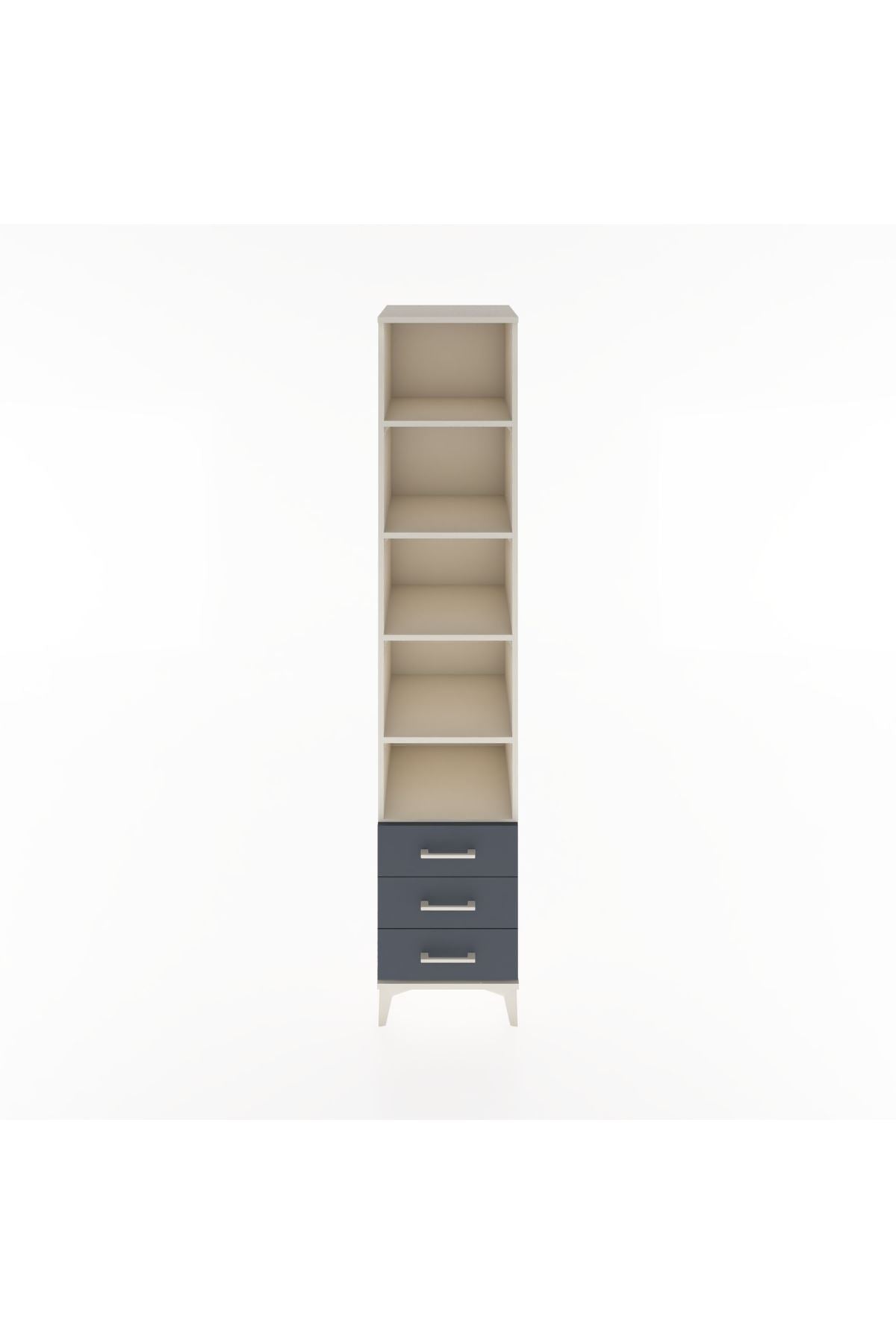 Hyperion Dolap 5 Raflı 3 Çekmeceli 44x44x221 - S61M019V2B