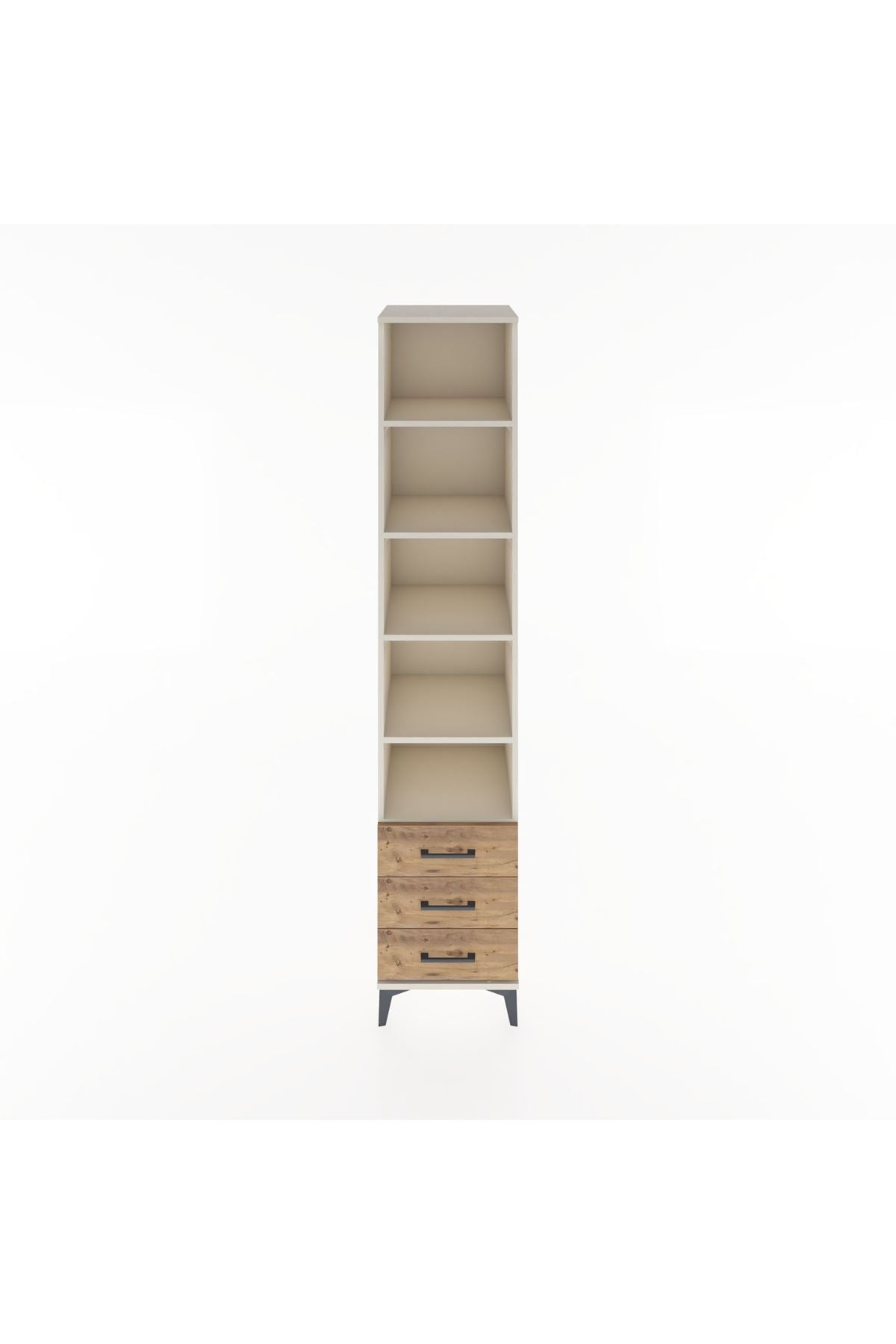 Hyperion Dolap 5 Raflı 3 Çekmeceli 44x44x221 Aytaşı-Çam