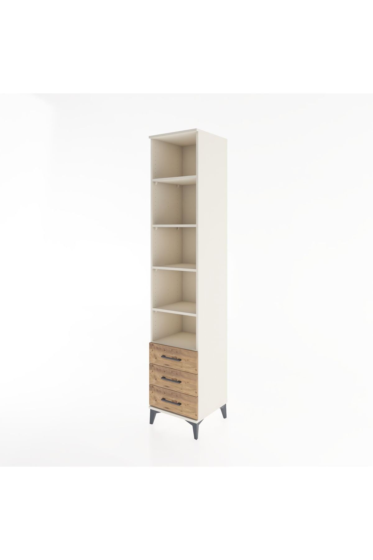 Hyperion Dolap 5 Raflı 3 Çekmeceli 44x44x221 Aytaşı-Çam