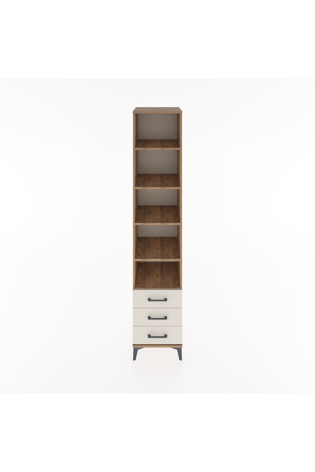 Hyperion Dolap 5 Raflı 3 Çekmeceli 44x44x221 Çam-Aytaşı