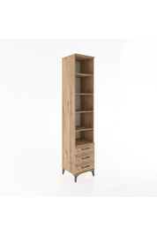 Hyperion Dolap 5 Raflı 3 Çekmeceli 44x44x221 Çam-Çam