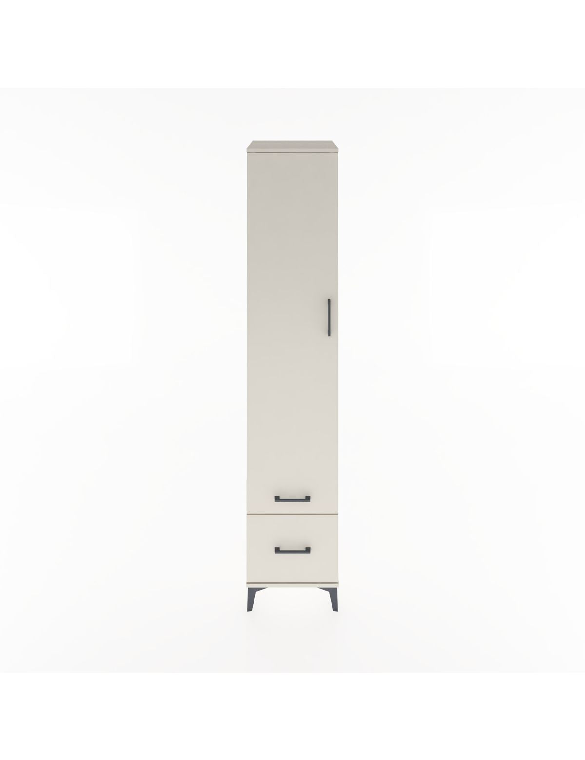 Hyperion Dolap 3 Raflı 2 Çekmeceli Tek Askılı 44x44x221 Aytaşı-Aytaşı