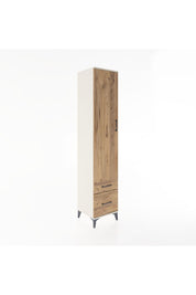 Hyperion Dolap 3 Raflı 2 Çekmeceli Tek Askılı 44x44x221 Aytaşı-Çam