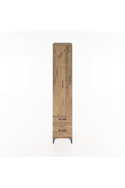 Hyperion Dolap 3 Raflı 2 Çekmeceli Tek Askılı 44x44x221 Çam-Çam