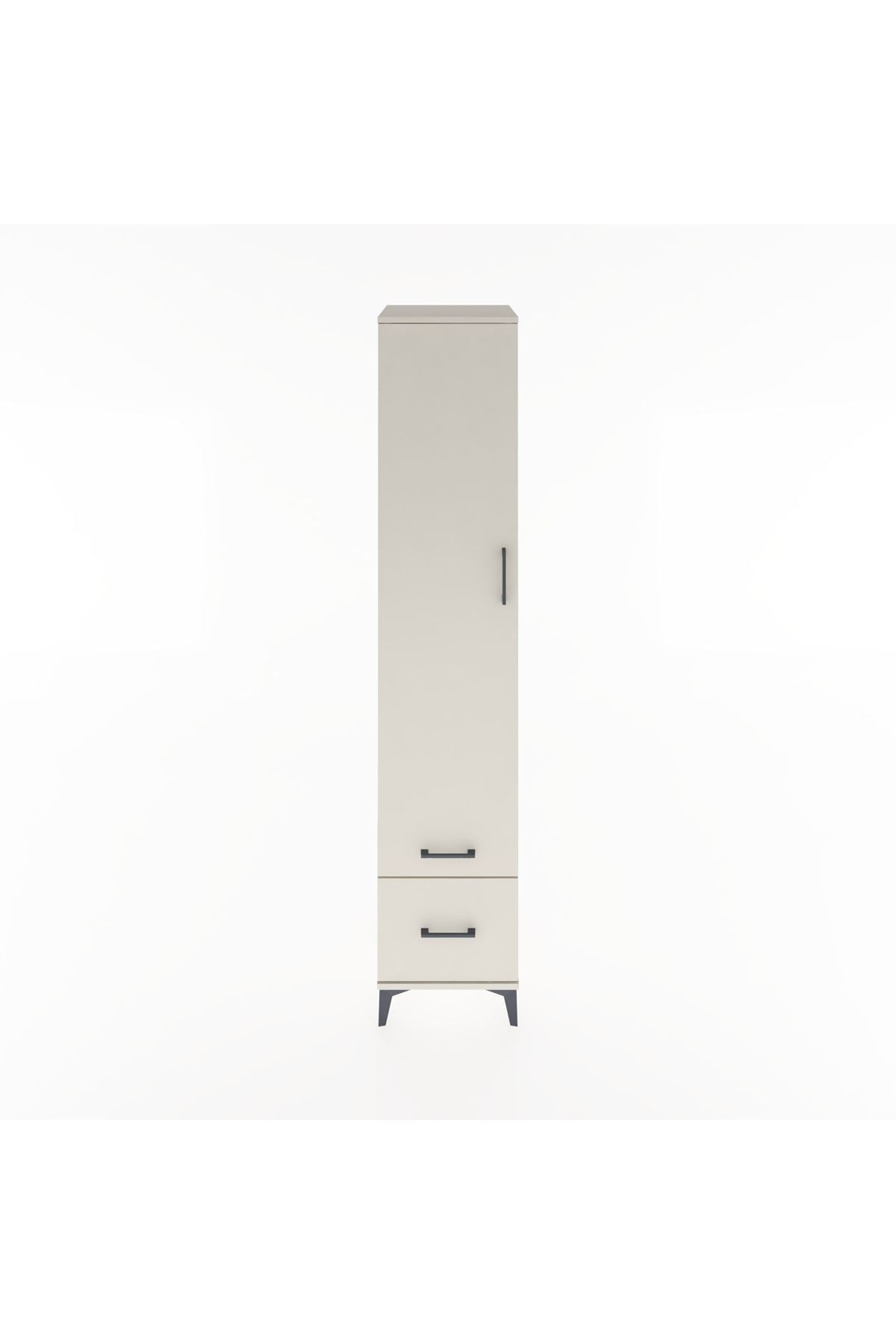 Hyperion Dolap 5 Raflı 2 Çekmeceli Tek Kapaklı 44x44x221 Aytaşı-Aytaşı