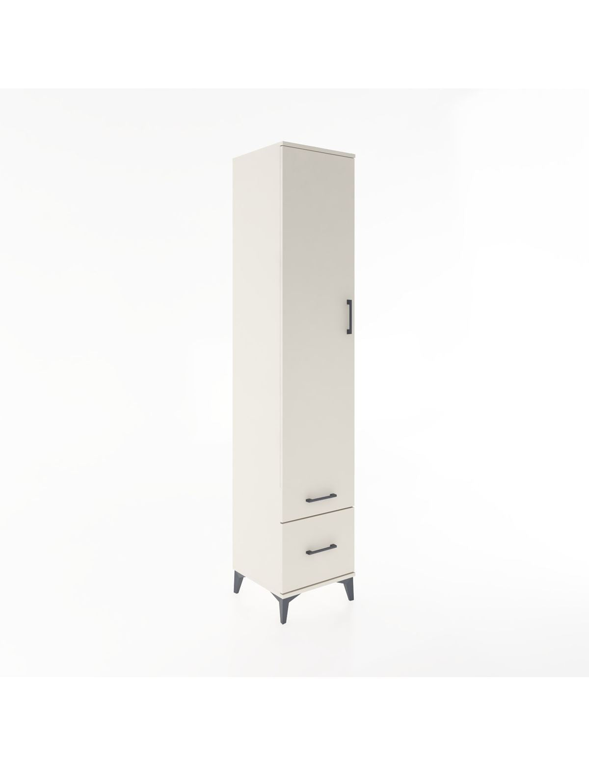 Hyperion Dolap 5 Raflı 2 Çekmeceli Tek Kapaklı 44x44x221 Aytaşı-Aytaşı