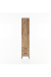 Hyperion Dolap 5 Raflı 2 Çekmeceli Tek Kapaklı 44x44x221 Aytaşı-Çam