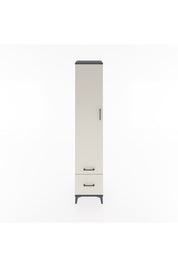 Hyperion Dolap 5 Raflı 2 Çekmeceli Tek Kapaklı 44x44x221 Antrasit-Aytaşı