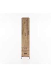 Hyperion Dolap 5 Raflı 2 Çekmeceli Tek Kapaklı 44x44x221 Çam-Çam