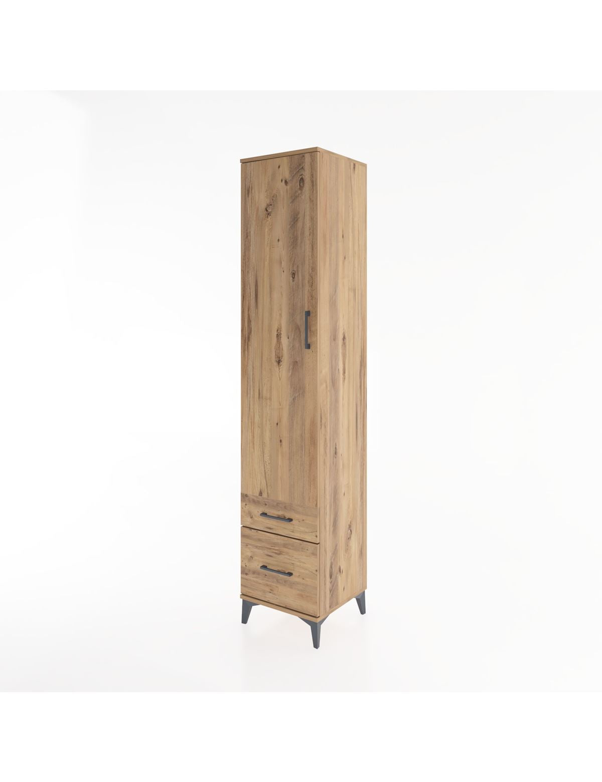 Hyperion Dolap 5 Raflı 2 Çekmeceli Tek Kapaklı 44x44x221 - S61M021V9B