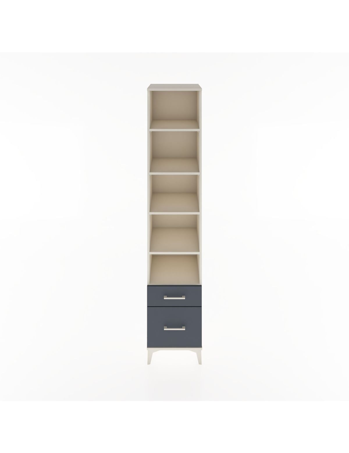 Hyperion Dolap 5 Raflı 2 Çekmeceli 44x44x221 Aytaşı-Antrasit