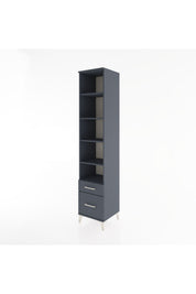 Hyperion Dolap 5 Raflı 2 Çekmeceli 44x44x221 Antrasit-Antrasit