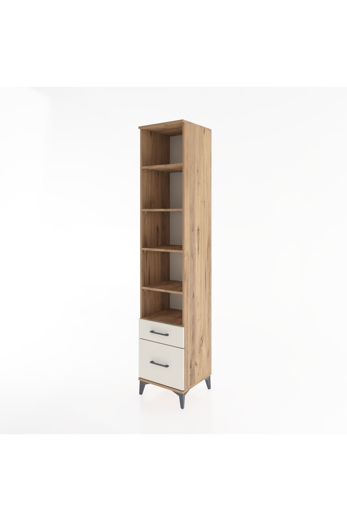 Hyperion Dolap 5 Raflı 2 Çekmeceli 44x44x221 Çam-Aytaşı