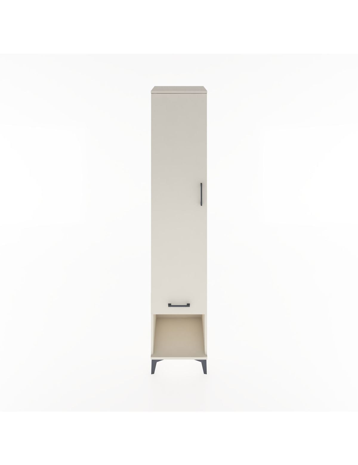 Hyperion Dolap 3 Raflı Tek Çekmeceli Tek Askılı 44x44x221 Aytaşı-Aytaşı
