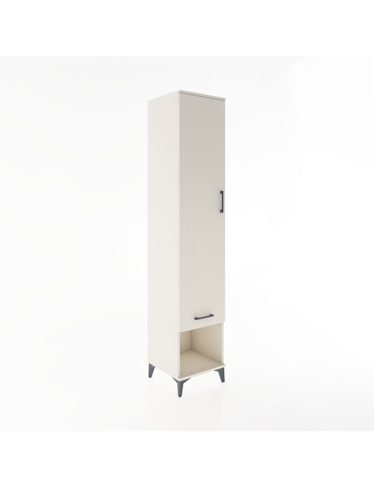 Hyperion Dolap 3 Raflı Tek Çekmeceli Tek Askılı 44x44x221 Aytaşı-Aytaşı