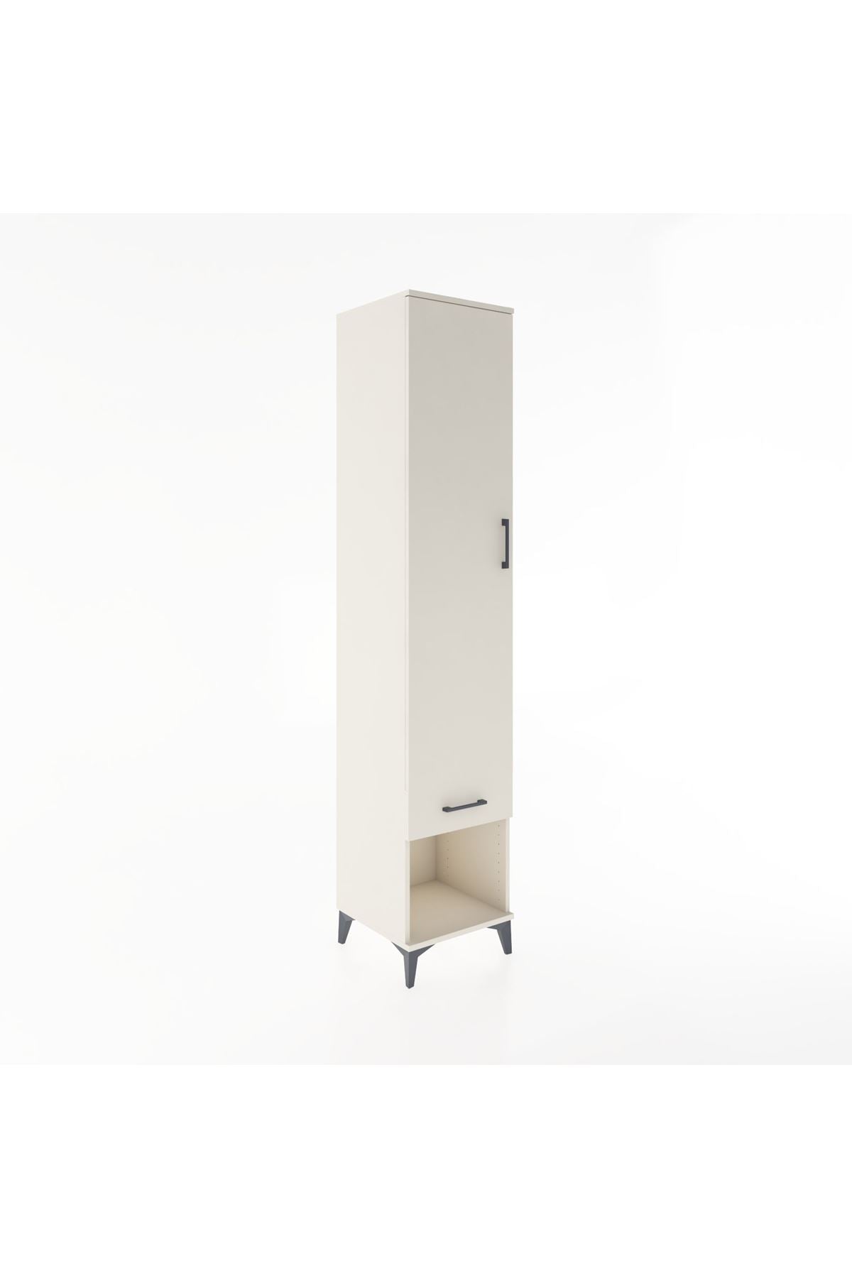 Hyperion Dolap 5 Raflı Tek Çekmeceli Tek Kapaklı 44x44x221 Aytaşı-Aytaşı