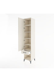 Hyperion Dolap 5 Raflı Tek Çekmeceli Tek Kapaklı 44x44x221 Aytaşı-Aytaşı