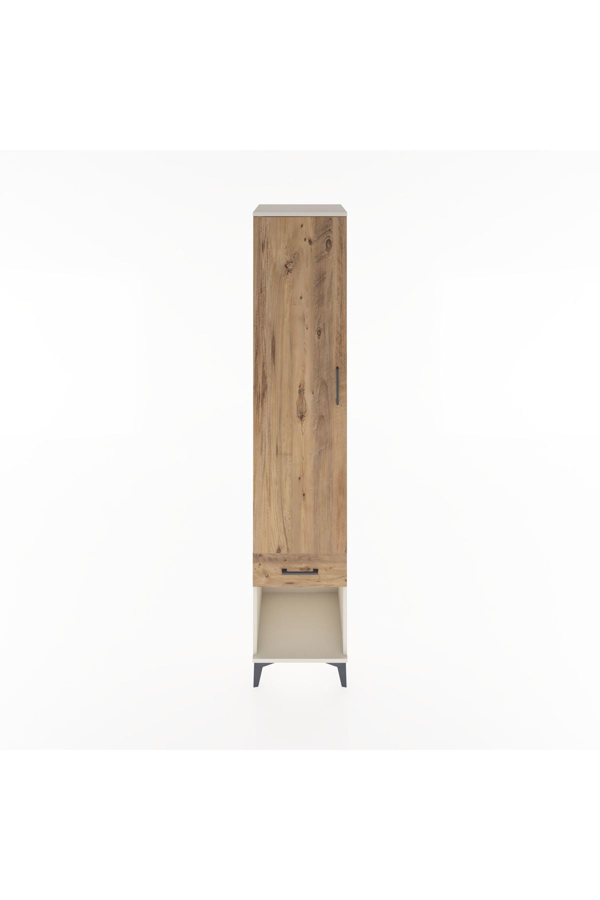 Hyperion Dolap 5 Raflı Tek Çekmeceli Tek Kapaklı 44x44x221 Aytaşı-Çam